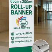 85cm x 200cm Premium Roll-Up Banner – Compact & Professional Display Solution | Yalla Printing