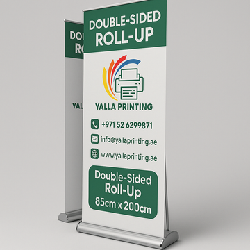 Double-Sided Roll-Up Banner - Custom Design for Maximum Visibility 85cm  x 200 cm