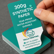 300g Synthetic Paper Round Corner Business Cards – Tear-Proof, Water-Resistant, and Durable | Yalla Printing