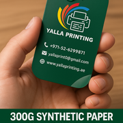 300g Synthetic Paper Round Corner Business Cards – Tear-Proof, Water-Resistant, and Durable | Yalla Printing