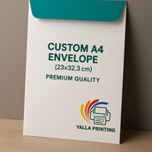 Custom A4 Envelope (23x32.3 cm) - Premium Quality | Personalized Business Envelopes for Corporate Use, Marketing & Professional Communication - Yalla Printing