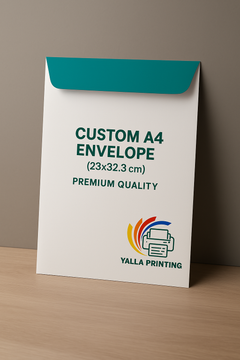 Custom A4 Envelope (23x32.3 cm) - Premium Quality | Personalized Business Envelopes for Corporate Use, Marketing & Professional Communication - Yalla Printing