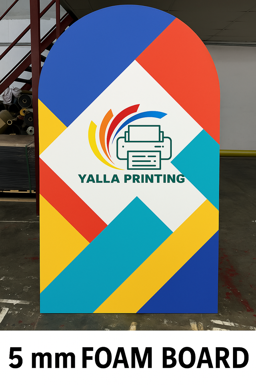 Custom Design Event Backdrop Printing – Premium Self-Standing Foam Board Display for Weddings, Parties, Exhibitions & Corporate Branding in UAE | Free Design by Yalla Printing