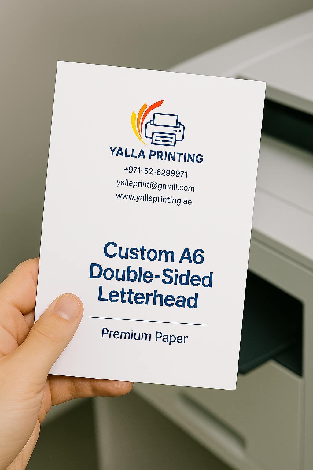 منشورات بحجم A5 على الوجهين – مطبوعات ملونة عالية الجودة | Yalla Printing