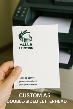 منشورات بحجم A5 على الوجهين – مطبوعات ملونة عالية الجودة | Yalla Printing