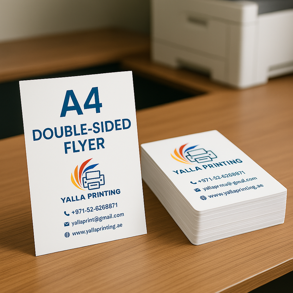منشورات بحجم A5 على الوجهين – مطبوعات ملونة عالية الجودة | Yalla Printing