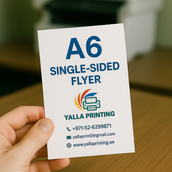 A6 Single-Sided Flyer – Compact, High-Impact Marketing with Premium Full-Color Printing | Custom Design Included | Yalla Printing