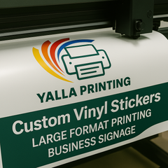 Custom Vinyl Stickers – Large Format Printing for Business Signage, Marketing Campaigns | Yalla Printing - Personalized Design for Any Occasion