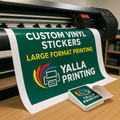 Custom Vinyl Stickers – Large Format Printing for Business Signage, Marketing Campaigns | Yalla Printing - Personalized Design for Any Occasion