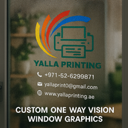 Custom One Way Vision Window Graphics – High-Quality, Perforated Vinyl for Branding, Retail & Privacy | Yalla Printing