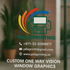 Custom One Way Vision Window Graphics – High-Quality, Perforated Vinyl for Branding, Retail & Privacy | Yalla Printing