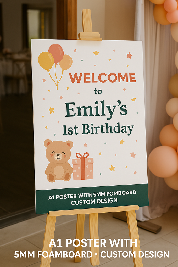 A1 Poster with 5MM Foamboard Custom Design– Premium Quality Print | Professional Poster for Business, Marketing & Event Displays | Yalla Printing