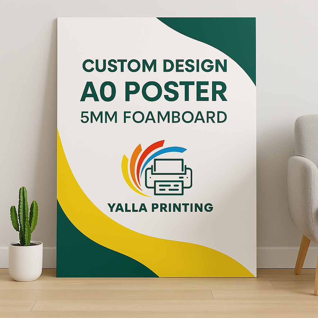 A0 Poster with 5MM Foamboard Custom Design – Premium Quality Print | Business, Event Displays & Marketing Campaigns | Yalla Printing