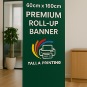 60cm x 160cm Premium Roll-Up Banner - Portable and Professional Display Solution