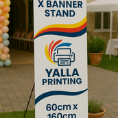 X Banner Stand 60cm x 160cm