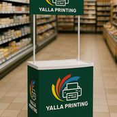 حامل طاولة ترويجي بتصميم مخصص | متين وقابل للحمل