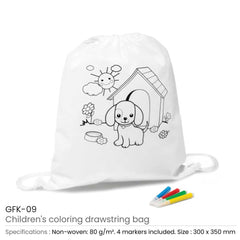 Custom Printed Children Draw String Bags | Custom Branded Bag | UAE Delivery | Yalla Printing UAE