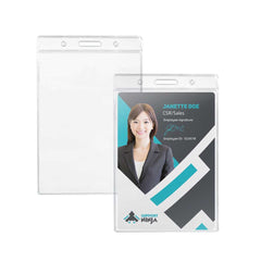 Custom Printed Clear Plastic Id Card Holder | Logo Branding Corporate Gift | UAE Delivery | Yalla Printing UAE