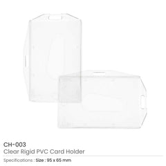 Clear Plastic PVC Card Holder