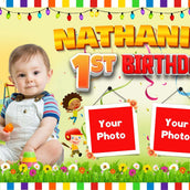 Cocomelon Theme Birthday Banner - Personalized Party Decor - Yalla Printing