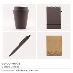 Custom Printed Coffee Gift Sets With Cup, Notepad, And Pen | Logo Branding Corporate Gift | UAE Delivery | Yalla Printing UAE