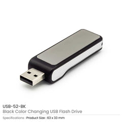 Custom Printed Color Changing Logo USB 8Gb | Logo Branding Corporate Gift | UAE Delivery | Yalla Printing UAE