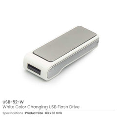 Custom Printed Color Changing Logo USB 8Gb | Logo Branding Corporate Gift | UAE Delivery | Yalla Printing UAE