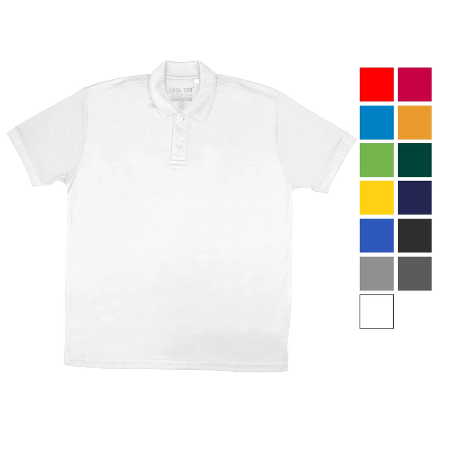Custom Printed Cooltex Polo Shirts 100% Cotton Material 220Gsm - Cotton Fabric | Exhibitions, Conferences, Corporate Events | Yalla Printing UAE