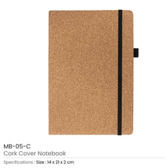 Cork Notebook & Ball Pen Gift Set | Logo Printed Business Gift – Yalla Printing UAE