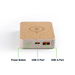 Cork MagSafe Wireless Powerbank with Foldable Stand, 15W, 10000 mAh