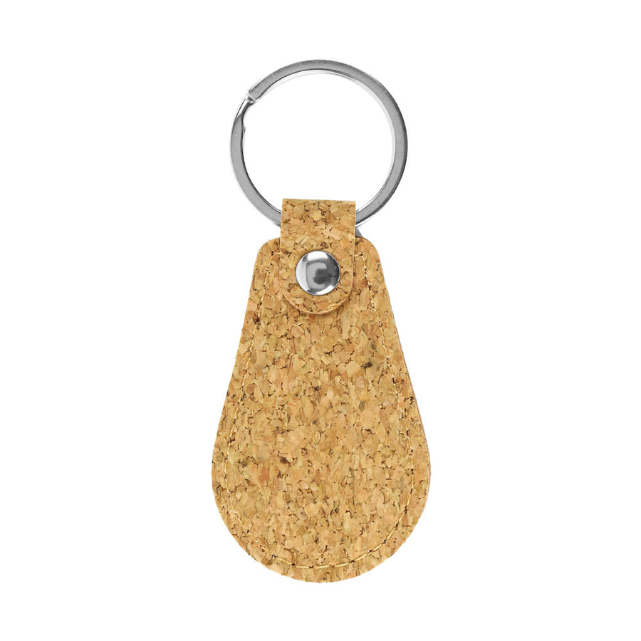 Cork PU Keychains with 32mm Key Ring | Custom Packaging Printing | Free Design Support | Yalla Printing UAE