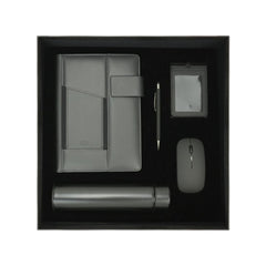 Custom Printed Corporate Office Gift Set In Black Cardboard Box - Cardboard / Corrugated Board | Custom Packaging Printing | Free Design Support | Yalla Printing UAE