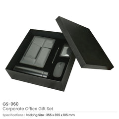 Corporate Office Gift Set in Black Cardboard Box