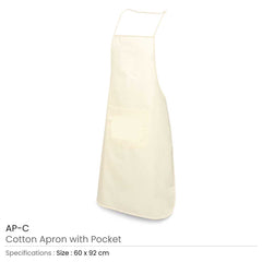 Custom Printed Cotton Aprons - Cotton Fabric | Custom Apparel Branding | UAE Delivery | Yalla Printing UAE