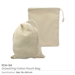 Cotton Pouch Bags with Drawstring | Logo Branding Bag – Yalla Printing UAE
