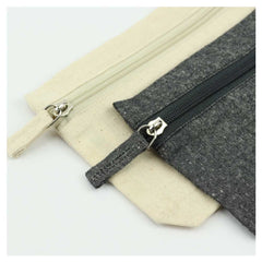 Custom Printed Cotton Pouch With Front Zipper - Cotton Fabric | Custom Branded Bag | UAE Delivery | Yalla Printing UAE