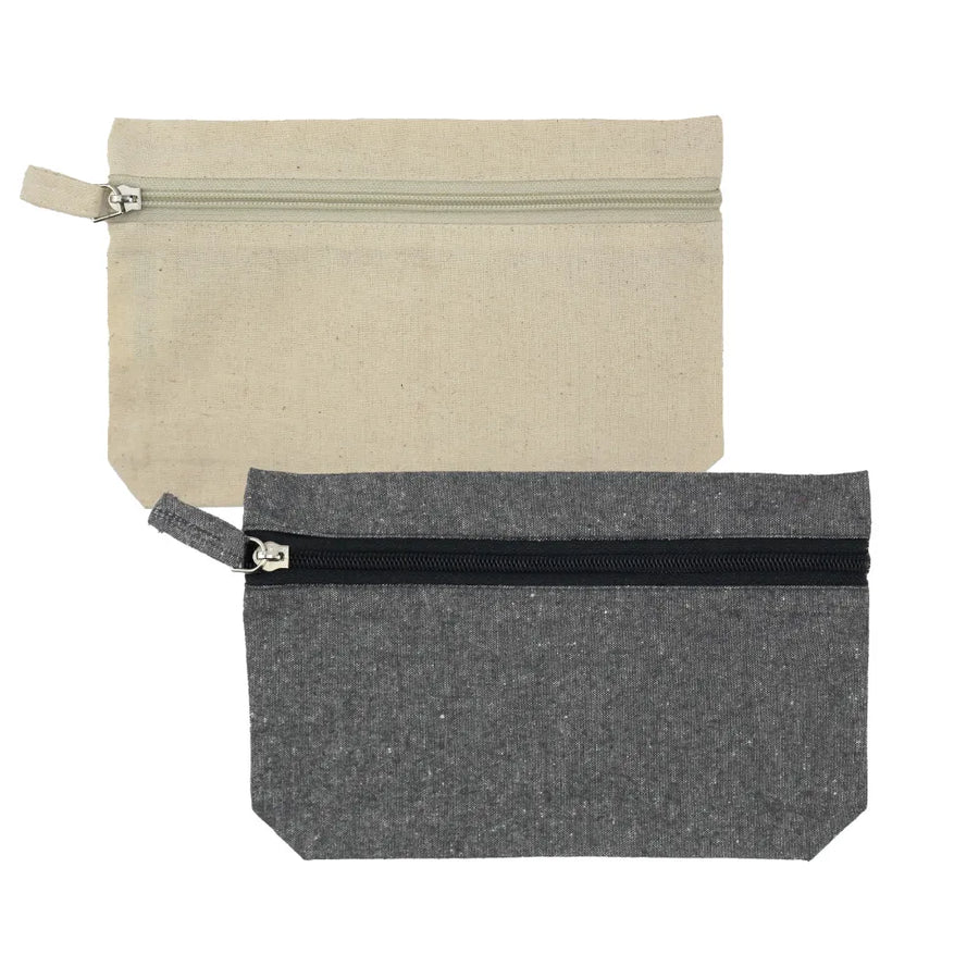 Custom Printed Cotton Pouch With Front Zipper - Cotton Fabric | Exhibitions, Conferences, Corporate Events | Yalla Printing UAE