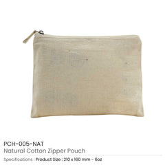 Custom Printed Multi - Purpose Cotton Zipper Pouch 6 Oz - Cotton Fabric | Exhibitions, Conferences, Corporate Events | Yalla Printing UAE