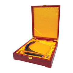 Crystal Awards With Blue Design Side | Corporate Award & Recognition Gift | UAE Delivery | Yalla Printing UAE