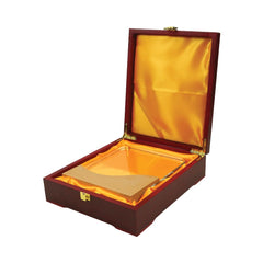 Custom Printed Square Crystal Awards With Wooden Base | Custom Packaging Printing | Free Design Support | Yalla Printing UAE
