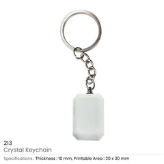 Custom Printed Crystal Keychains | Corporate Award & Recognition Gift | UAE Delivery | Yalla Printing UAE