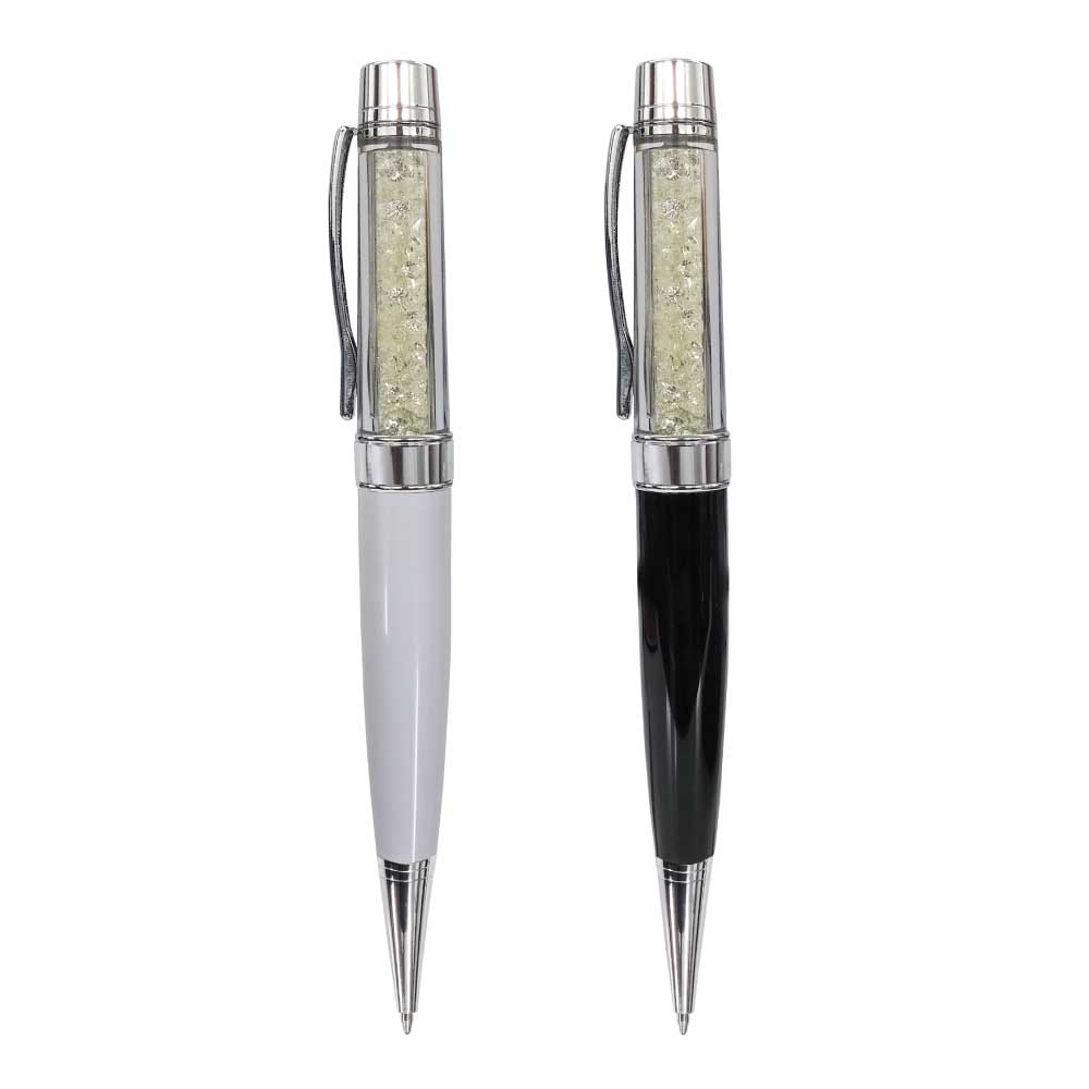 Custom Printed Crystal Metal Pens - Stainless Steel | Logo Branding Corporate Gift | UAE Delivery | Yalla Printing UAE