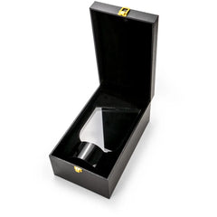 Custom Printed Crystal Trophy With Round Black Base In Premium Fiber Box | Custom Packaging Printing | Free Design Support | Yalla Printing UAE