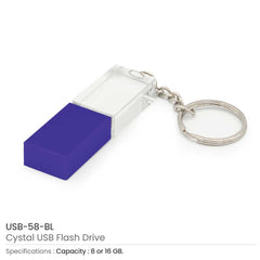 Custom Printed Crystal USB Flash Drives | Logo Branding Corporate Gift | UAE Delivery | Yalla Printing UAE