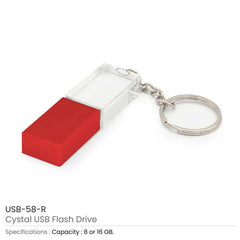 Custom Printed Crystal USB Flash Drives | Logo Branding Corporate Gift | UAE Delivery | Yalla Printing UAE