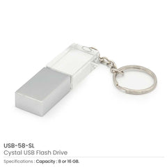 Custom Printed Crystal USB Flash Drives | Logo Branding Corporate Gift | UAE Delivery | Yalla Printing UAE