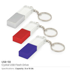 Custom Printed Crystal USB Flash Drives | Logo Branding Corporate Gift | UAE Delivery | Yalla Printing UAE