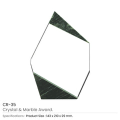 Crystal and Marble Awards in Box