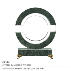 Custom Printed Round Crystal & Marble Awards In Box | Custom Packaging Printing | Free Design Support | Yalla Printing UAE