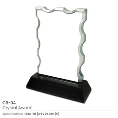 Custom Printed Crystal Awards | Corporate Award & Recognition Gift | UAE Delivery | Yalla Printing UAE